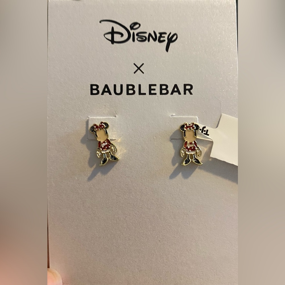 New Disney x Baublebar Minnie Mouse Earrings